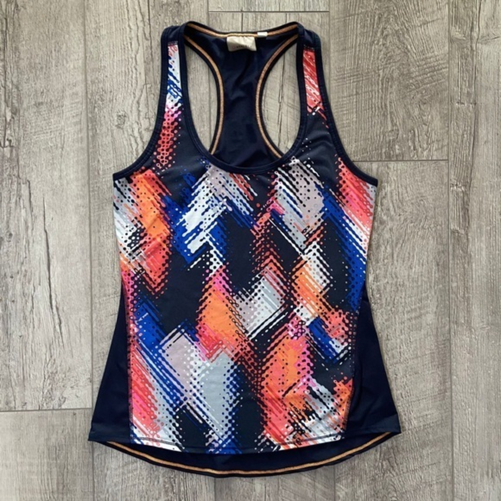 Athleta XS Women’s Racerback Tank Top Multicolor Work‎ Out Shirt Stretch